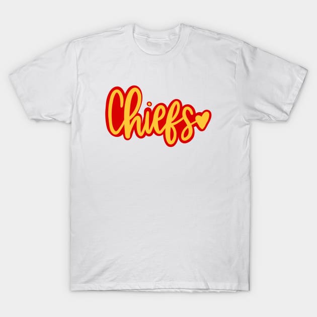 Chiefs Love T-Shirt by Pink Anchor Digital